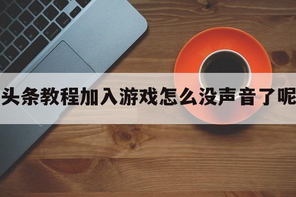 头条教程加入游戏怎么没声音了呢